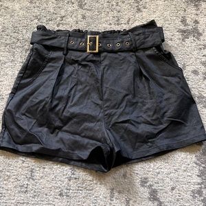 Windsor Black Metallic Shorts
